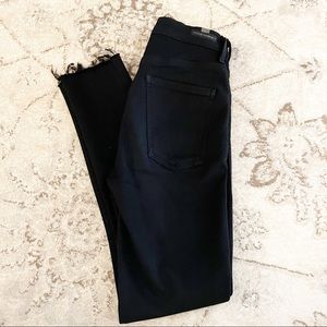 Citizens of Humanity Carlie Black Hi-Rise Raw Hem Skinny Jeans Size 24